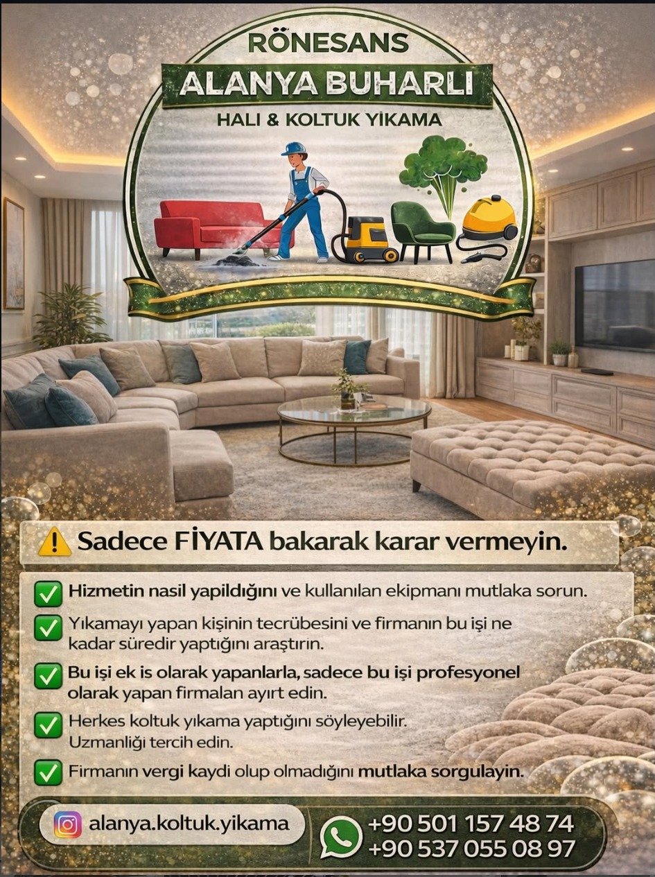 koltuk yıkma fiyat